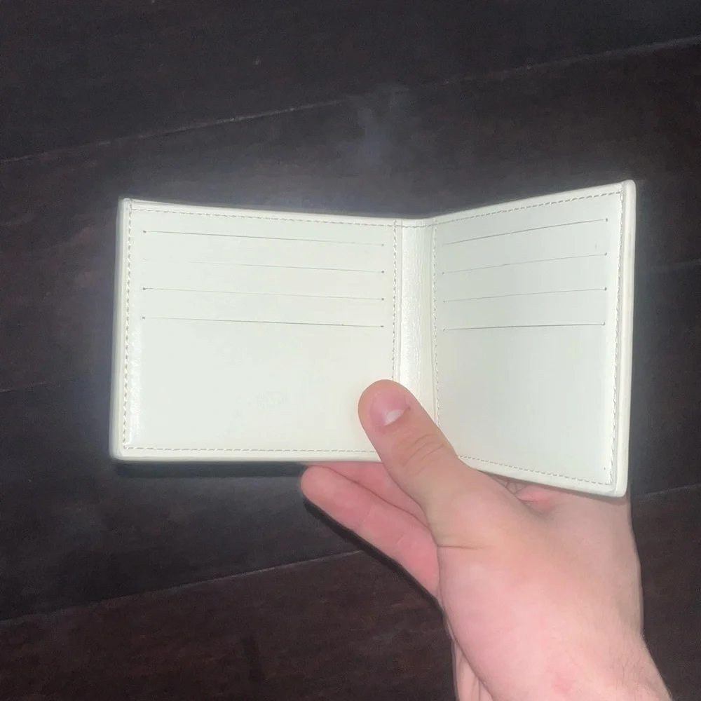Goyard wallet white with recipt and original box